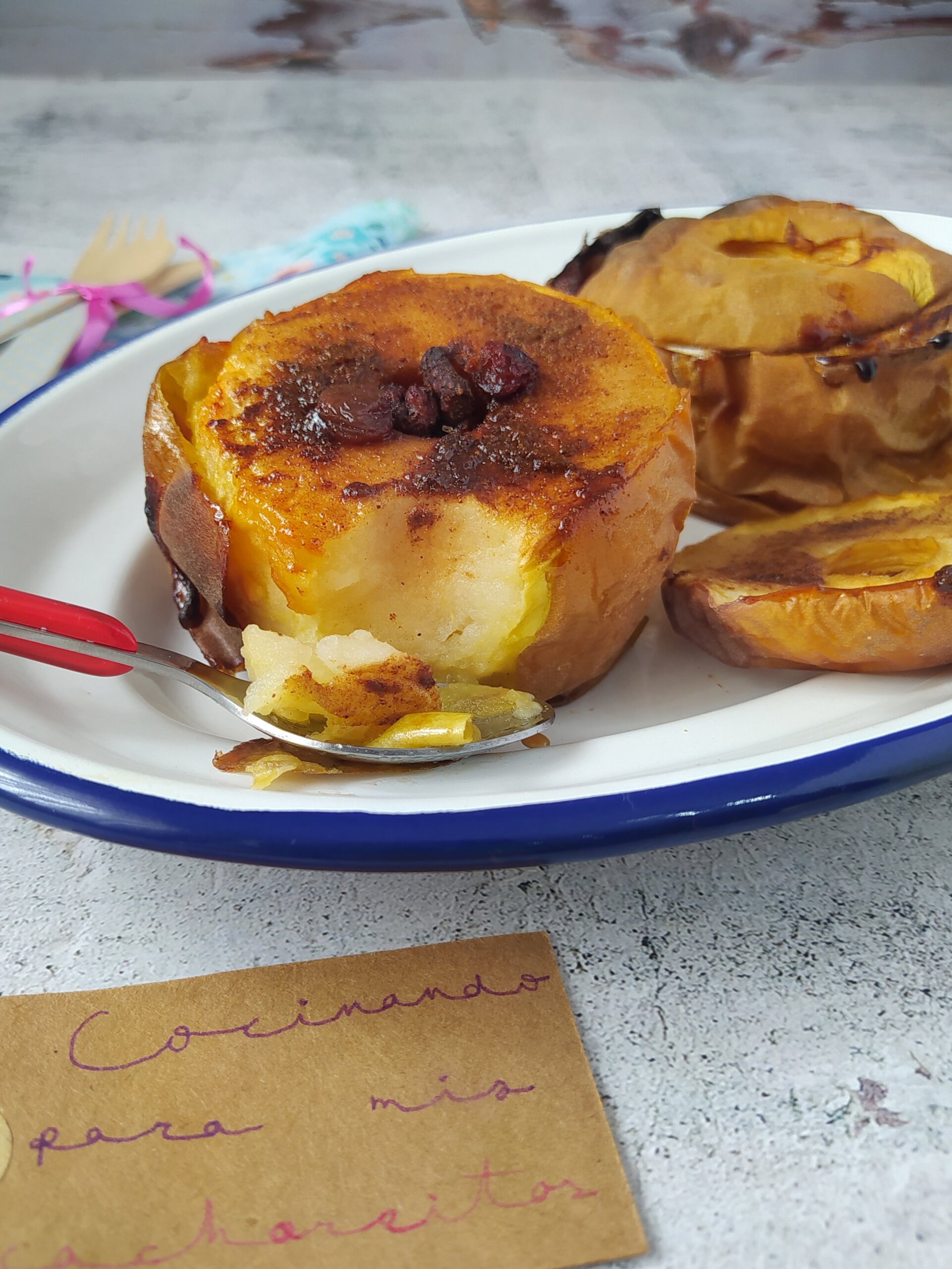 Manzanas Asadas Airfryer Cocinando Para Mis Cachorritos