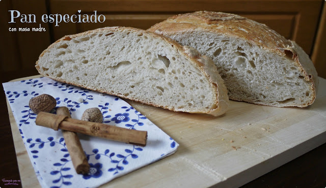 pan especiado con masa madre