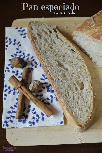 pan especiado con masa madre