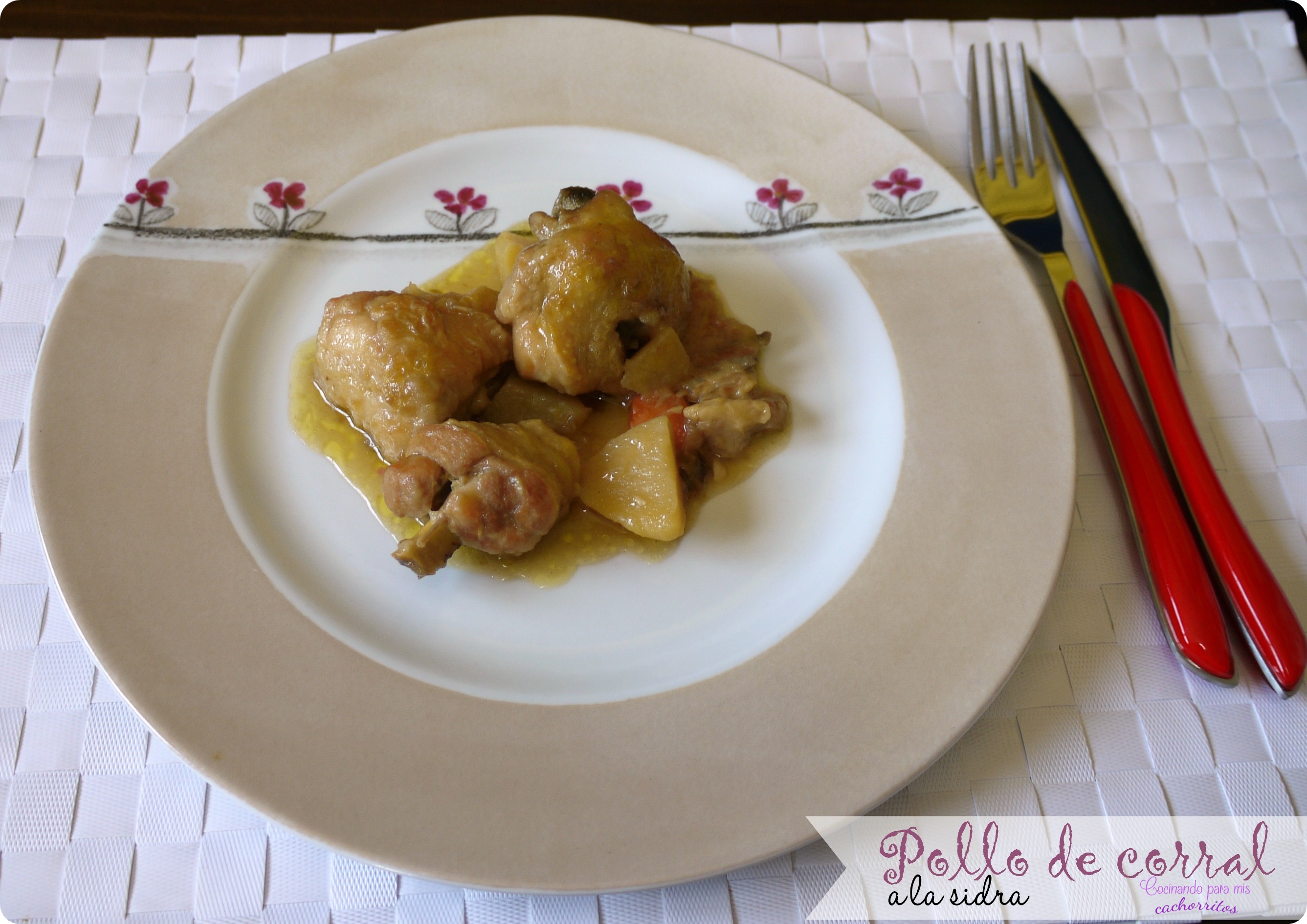 Pollo a la sidra #singluten | Cocinando para mis cachorritos