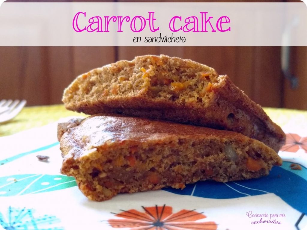 carrot cake en sandwichera