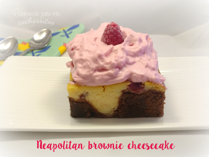 neapolitan brownie cheesecake