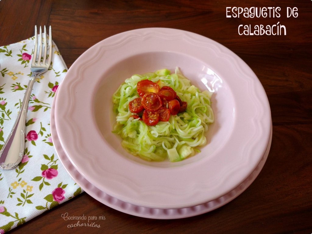 espaguetis de calabacín