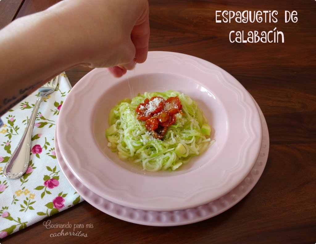 espaguetis de calabacín