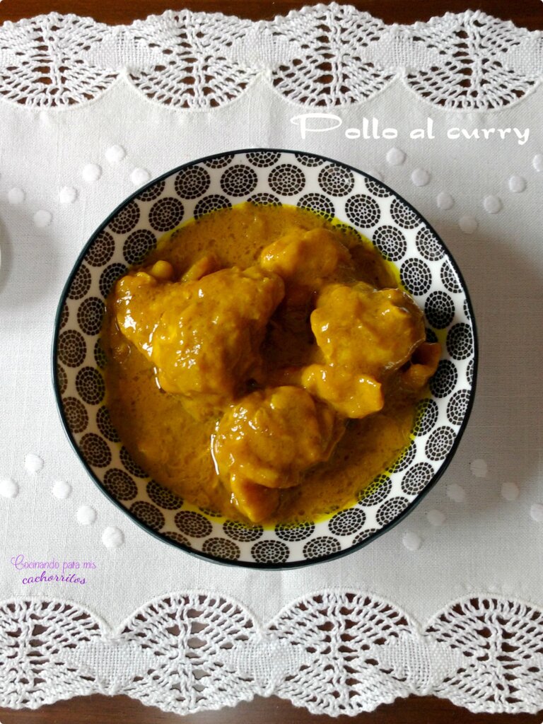 pollo al curry con leche de coco