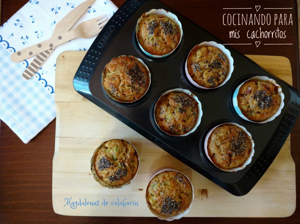 muffins de calabacín