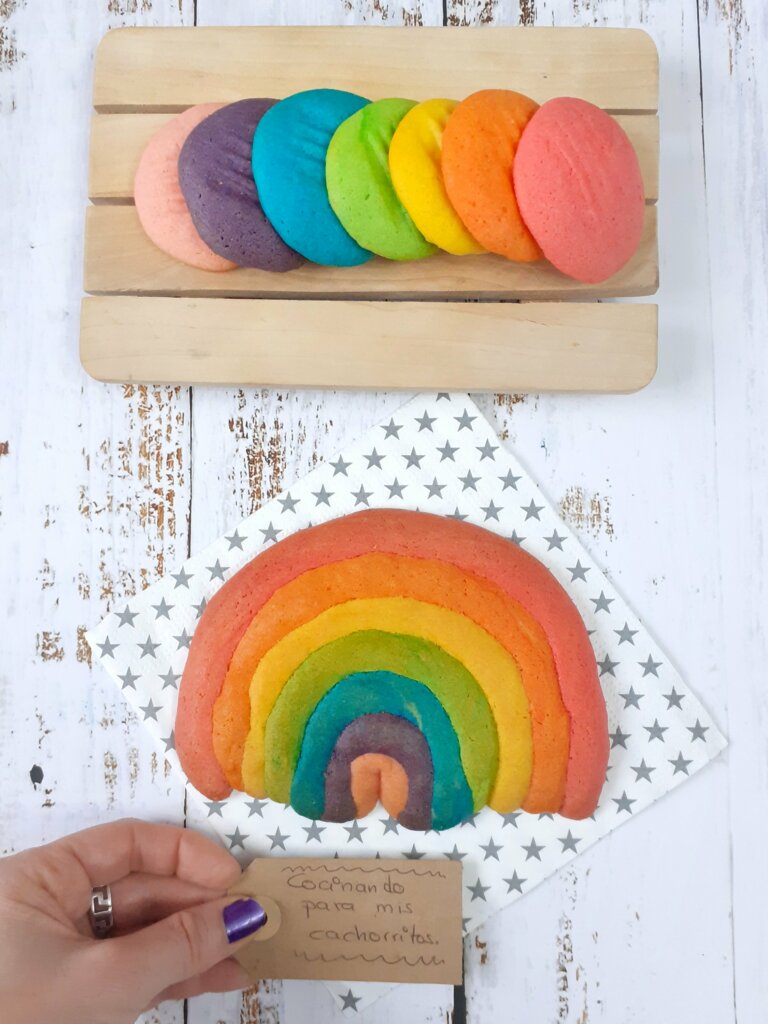 galletas arcoíris