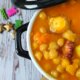 Garbanzos con pulpo olla lenta