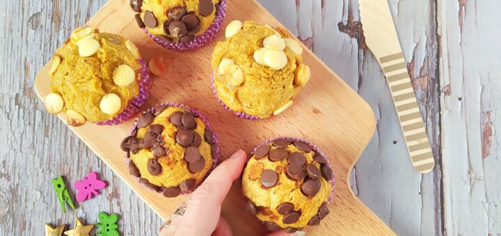 muffins de avena y plátano