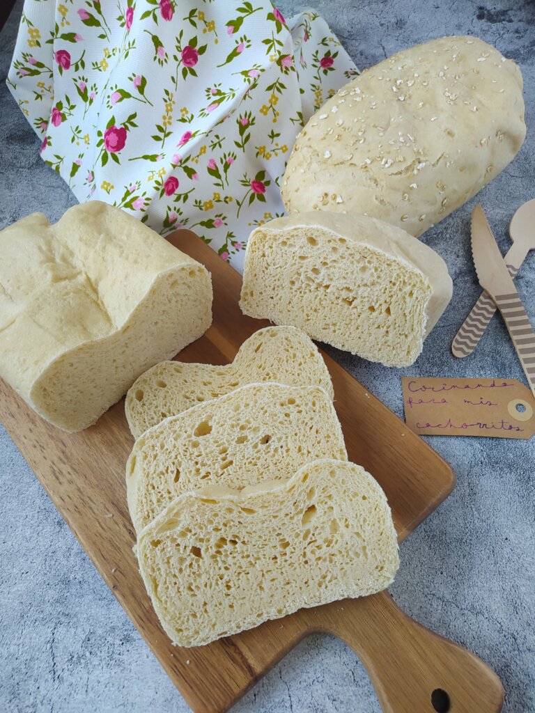 Pan de molde sin corteza
