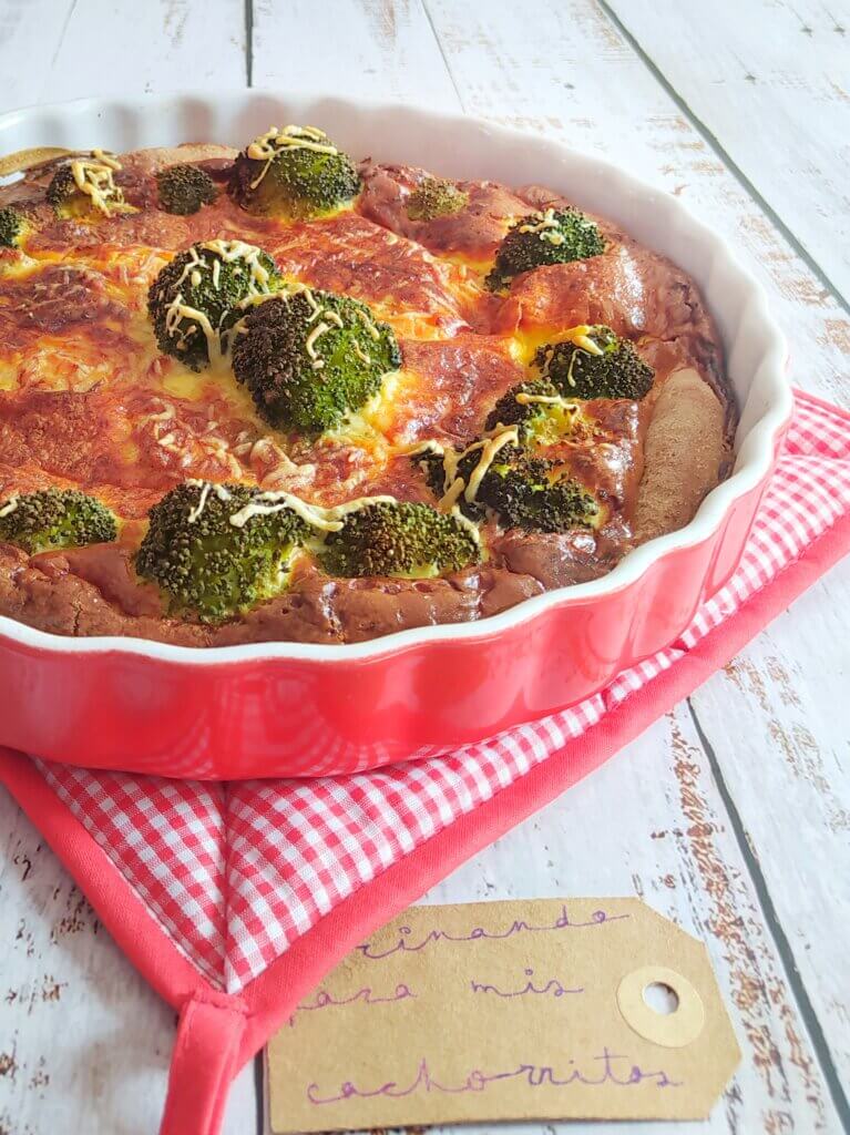 Quiche de brócoli y salmón