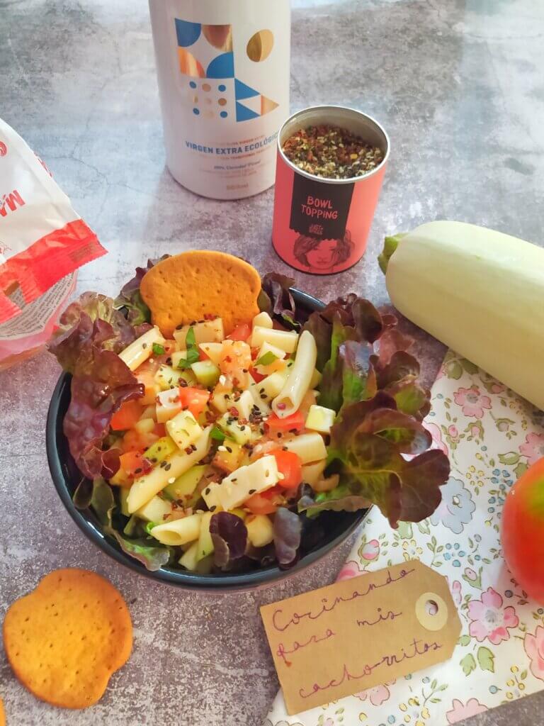 Ensalada de pasta y calabacín