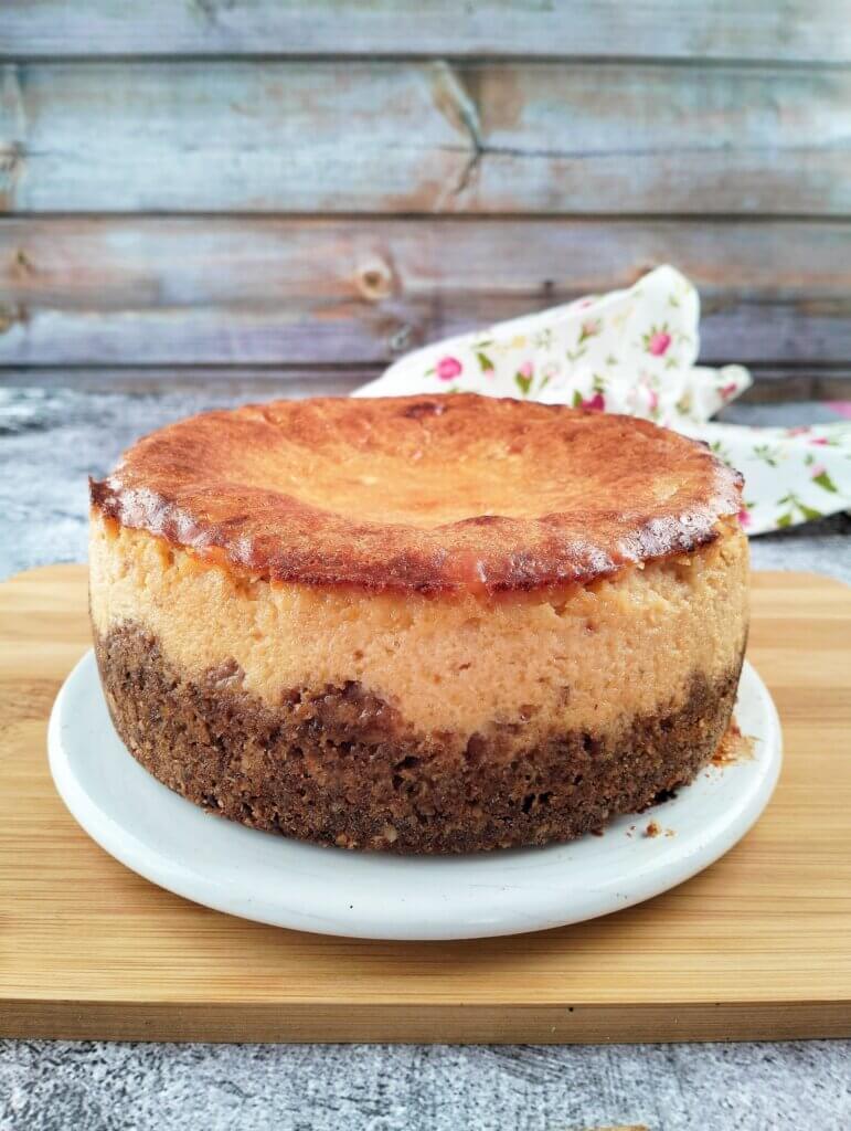 Tarta de queso y turrón