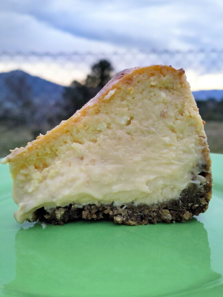 Tarta de queso y turrón