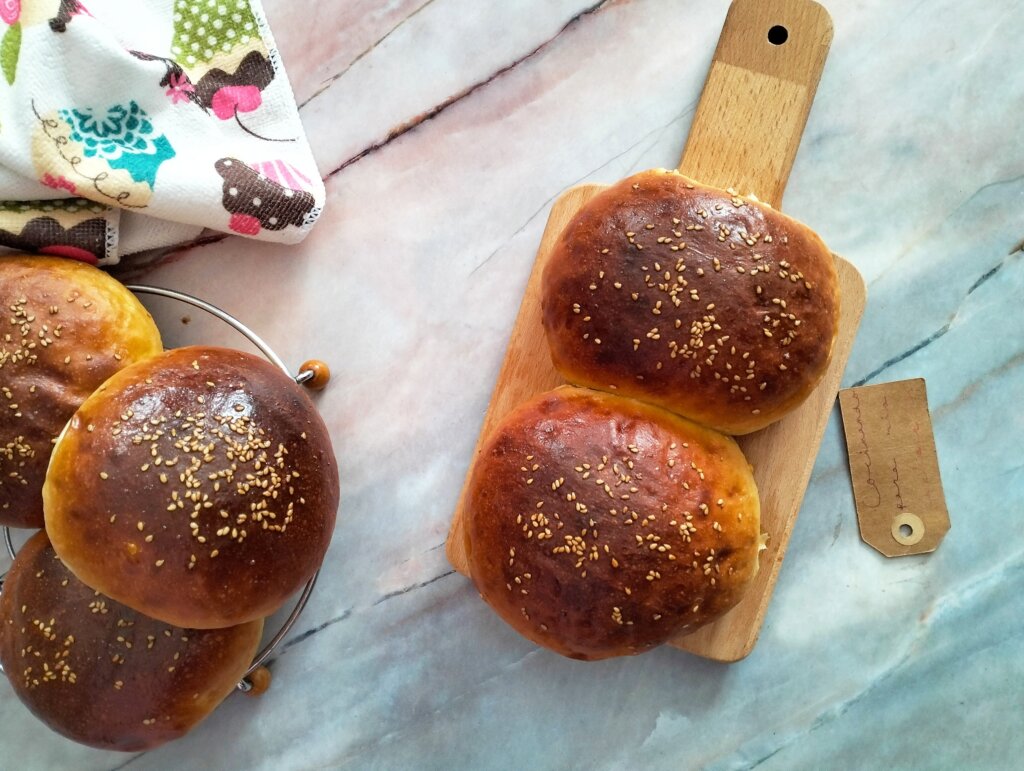 Pan de patata para hamburguesa