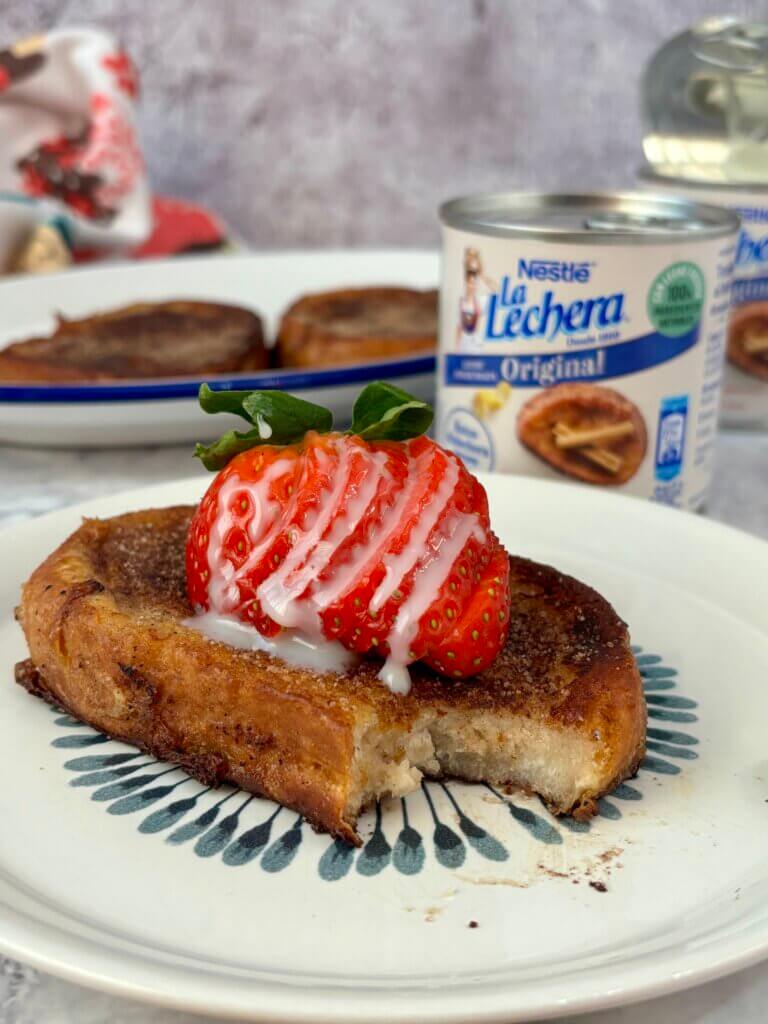 Torrijas leche condensada