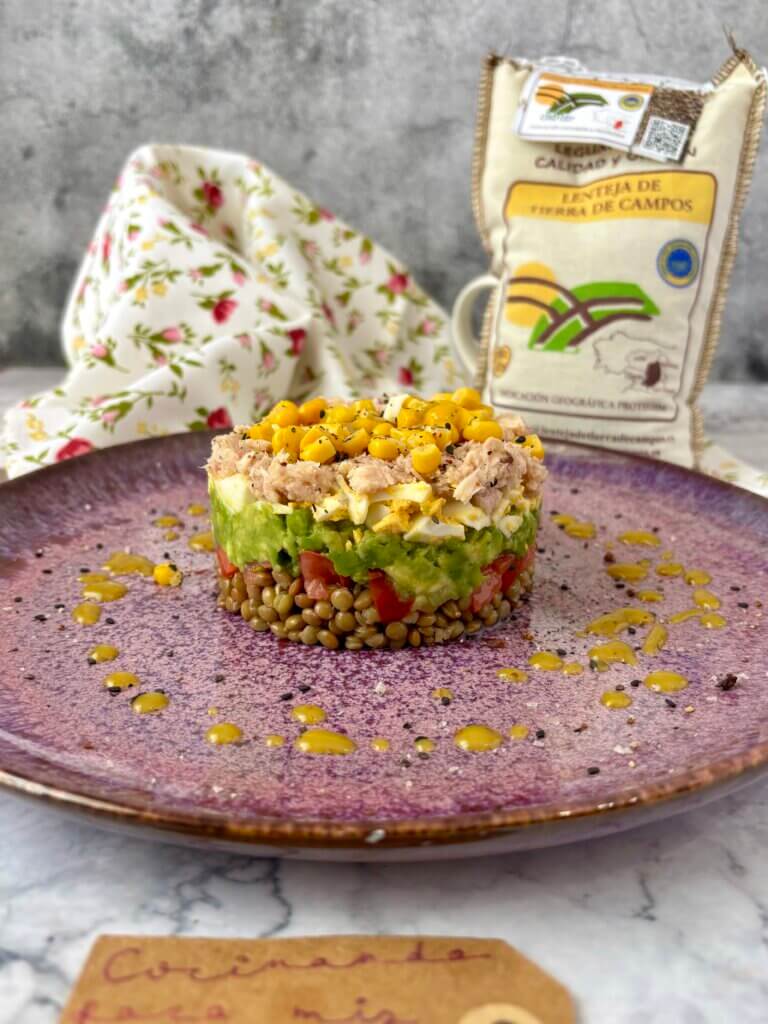 Tartar de lentejas