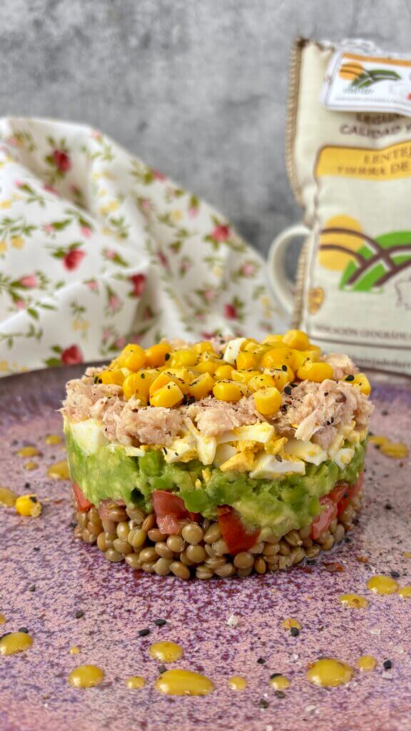 Tartar de lentejas