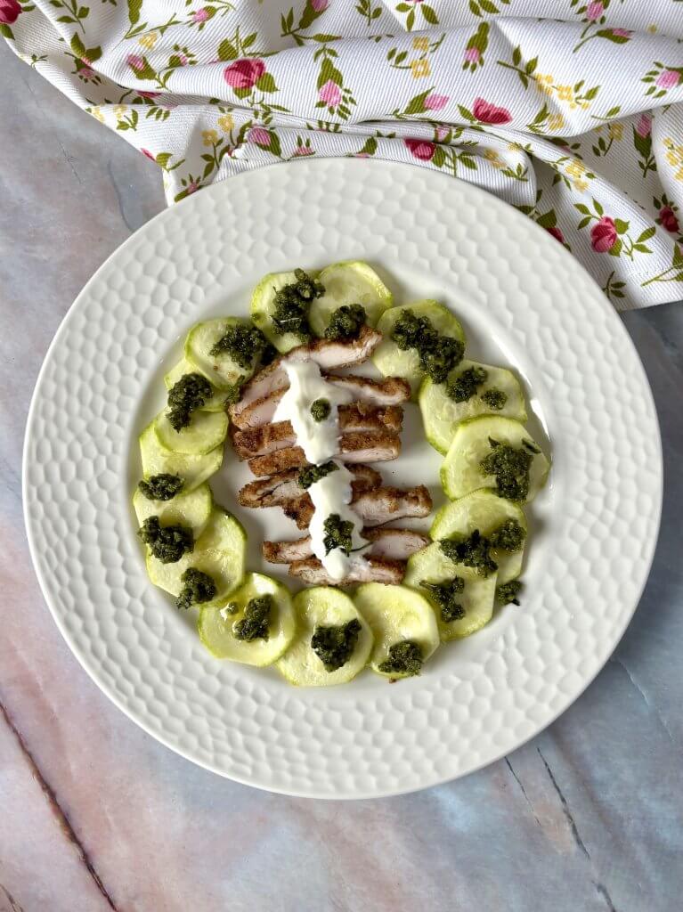 carpaccio de calabacín
